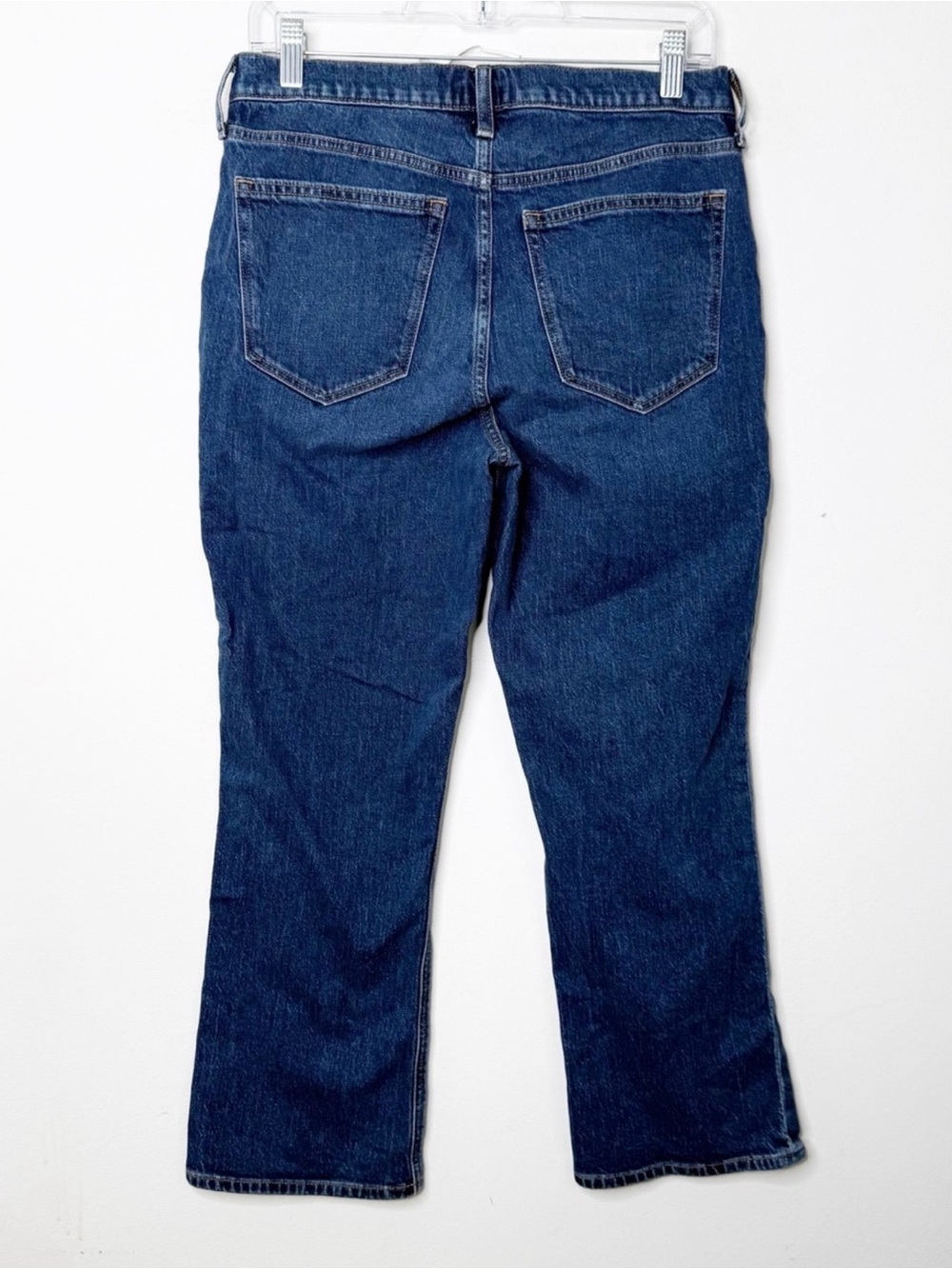 J. CREW Mid Rise Flare Crop 4 Button Fly Denim Blue Jeans Sz. 28 - Picture 4 of 4